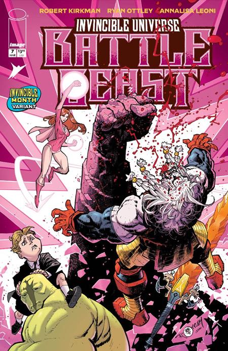 Invincible Universe Battle Beast #7 (Ottley & Leoni Invincible Team-Up Variant)